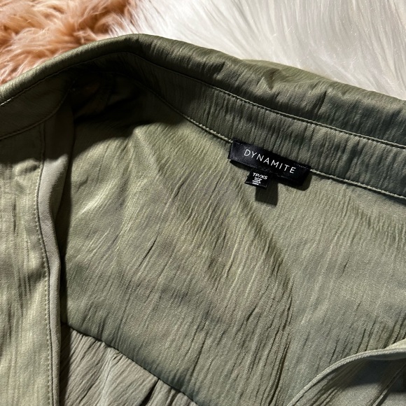 Front Knot Sage Top - Picture 2 of 4